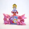 Molde de topo de bolo temático Alice no País das Maravilhas nos formatos Studio e PDF para decoração de festas e impressão em alta resolução.