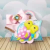 Kit de arquivos digitais para personalizados de aniversário tema Arca de Noé Menina.