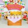 Arquivo para topo de bolo e itens de papelaria tema aniversário festa junina nos formatos Studio e PDF, pronto para imprimir e recortar.