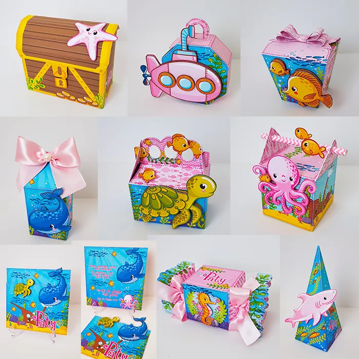 Aniversario Fundo do Mar Studio Png e Pdf