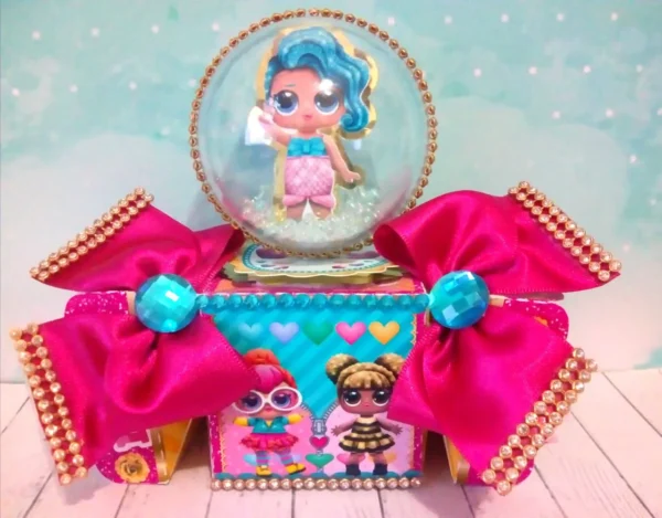 Arquivo de corte para personalizados de aniversário infantil tema Lol Surprise no Studio e PDF.