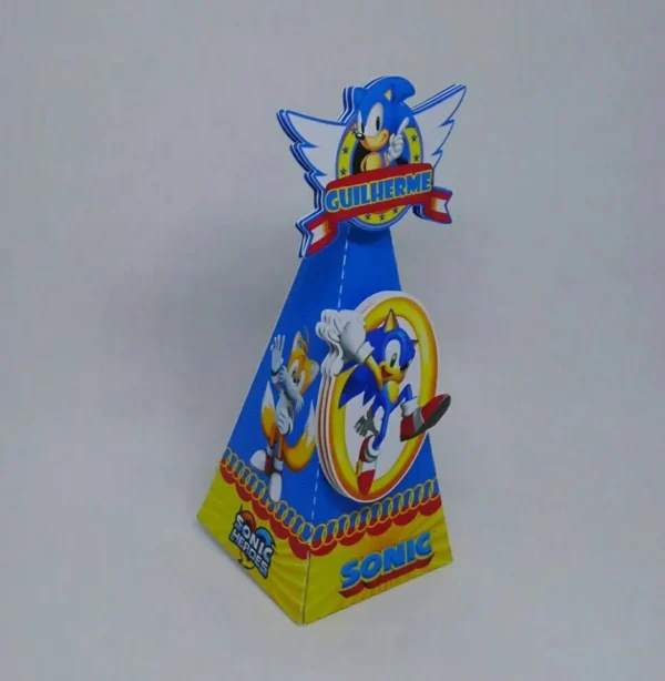 Personalizados para decoração de aniversário Sonic em arquivo digital Studio e PDF.