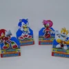 Kit de arquivos digitais para personalizados de aniversário tema Sonic com corte digital e manual.