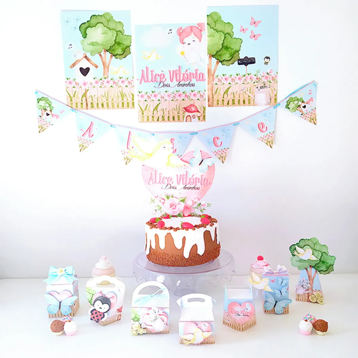 Aniversario Jardim Encantado Simples Studio e Pdf