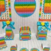 Kit de arquivos digitais para personalizados de festas tema Pop It Menino.