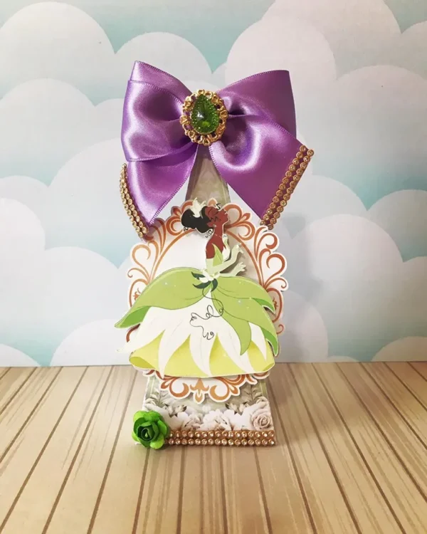 Elementos de decoração Princesa e o Sapo em formatos digitais para festa de aniversário infantil.