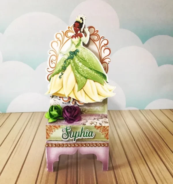 Kit digital de aniversário Princesa e o Sapo com elementos de decoração em PNG, PDF e Studio.
