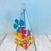 Topper de bolo tema Baby Shark simples em arquivo digital pronto para imprimir e cortar.