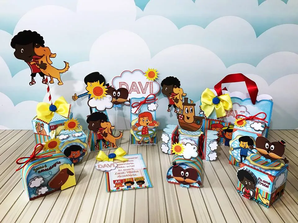 Aniversário Tema 3 Palavrinhas Studio Png e Pdf