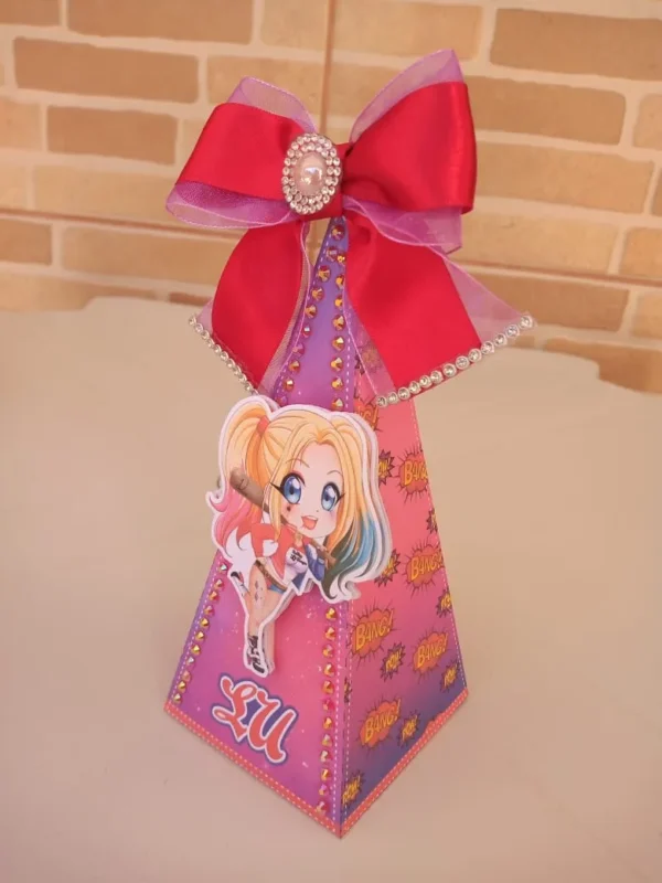 Personalizados de festa Arlequina em arquivo digital para Silhouette Studio.