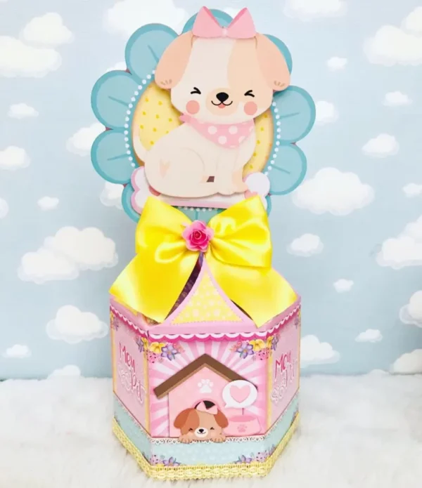 Personalizados de festa Cachorrinho em arquivo digital Studio e PDF.