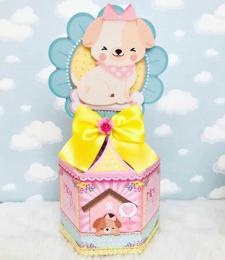 Personalizados de festa Cachorrinho em arquivo digital Studio e PDF.