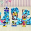 Itens de decoração para aniversário tema Jovens Titãs em arquivo digital Studio e PDF.