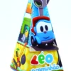 Topper de bolo tema Leo o Caminhão em arquivo digital pronto para imprimir e cortar.