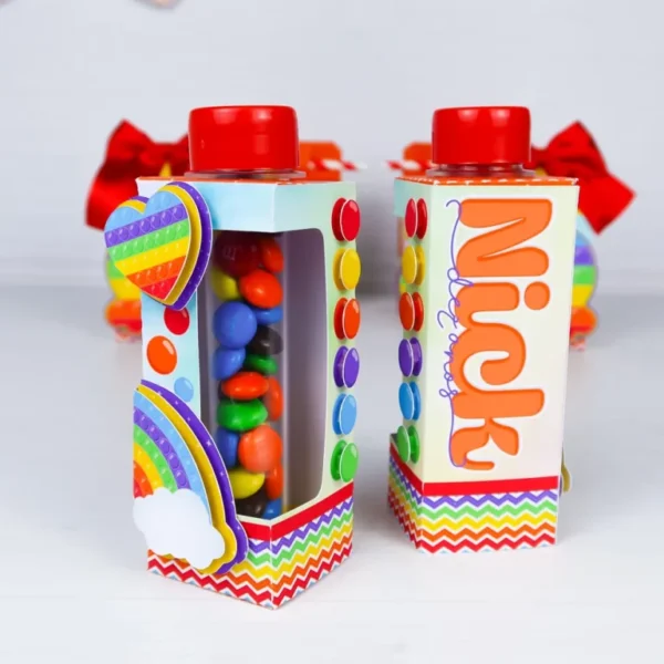 Topper de bolo tema Pop It em arquivo digital pronto para imprimir e recortar.