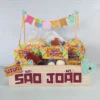 Moldes digitais de cesta para café da manhã ou guloseimas juninas nos formatos Studio e PDF para impressão de alta resolução e personalizados de festas.