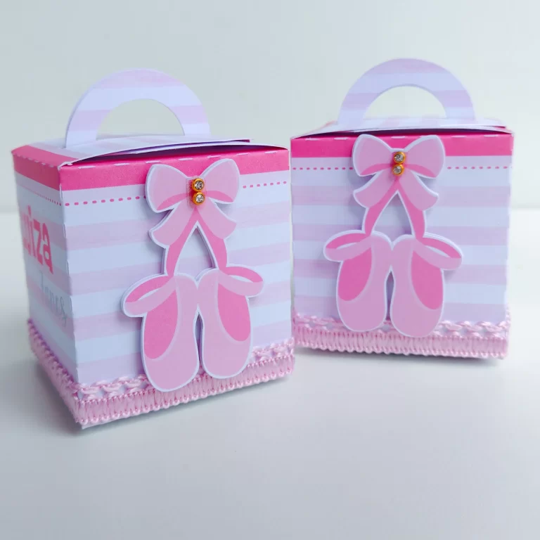 Arquivo de corte Silhouette Studio para caixinha pirâmide tema Bailarina.