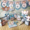 Kit de arquivos digitais para personalizados de aniversário tema Elefantinho.
