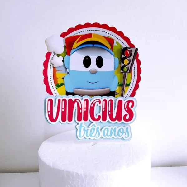 Personalizados de festa Leo o Caminhão em arquivo digital Studio e PDF.