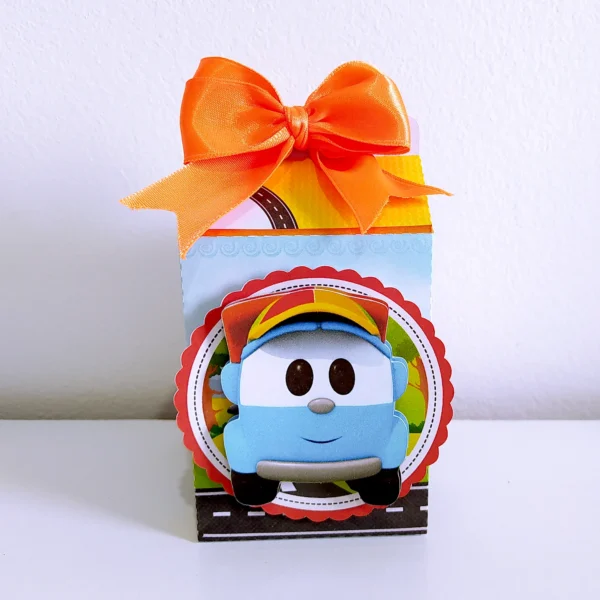 Arquivo de corte para festa infantil no tema Leo o Caminhão em Studio e PDF.