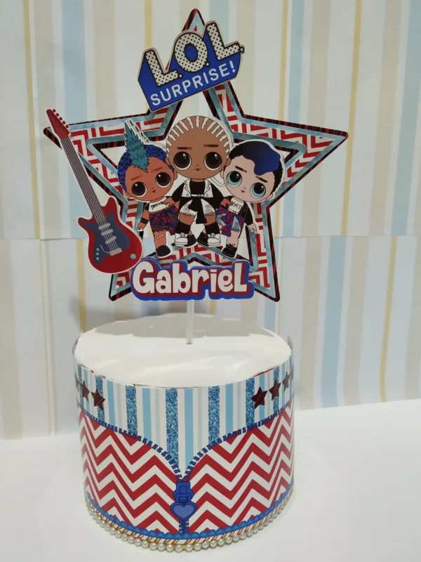 Arquivo de corte para festa infantil no tema Lol Boys em Studio e PDF.