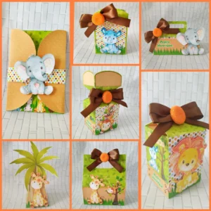 Arquivo digital no tema Safari nos formatos Studio, PNG e PDF para personalizados.