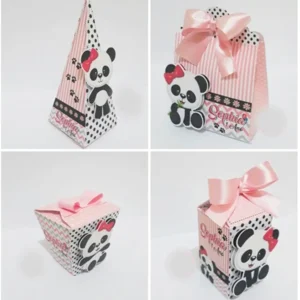 Arquivo de corte para personalizados no tema Panda em formato Silhouette Studio.