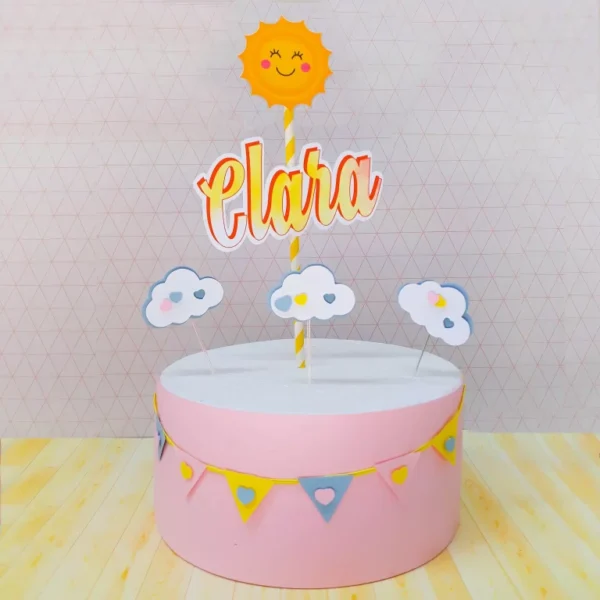 Personalizados de festa Sunshine em arquivo digital Silhouette Studio.