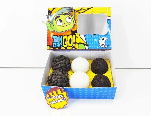 Arquivo de corte digital para festa e personalizados de Páscoa no tema Jovens Titãs.