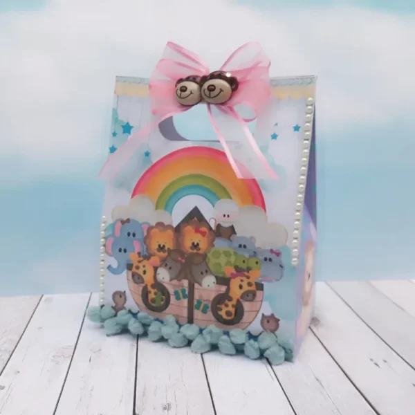 Kit de arquivos digitais para personalizados de aniversário tema Arca de Noé no Studio.