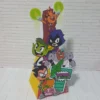 Topper de bolo tema Jovens Titãs em arquivo Silhouette Studio pronto para corte.
