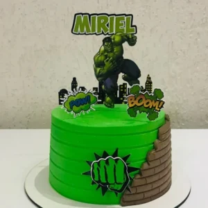 Arquivo de corte para topo de bolo no tema Hulk em formato Silhouette Studio.