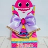 Arquivo de corte para topper de bolo tema Baby Shark pronto para imprimir e recortar.