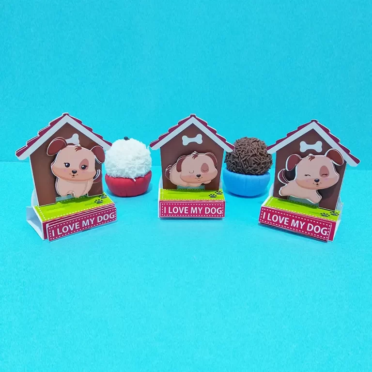 Arquivo digital de corte no tema Cachorrinhos em formatos Studio e PDF para personalizados.