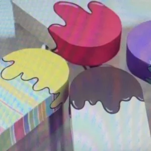 Arquivo de corte para caixa personalizada em formato de picolé para decoração de festa infantil.
