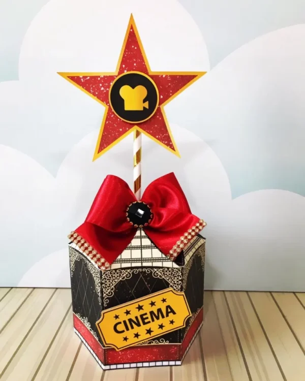 Personalizados para festa tema cinema em arquivo digital de corte de alta resolução.
