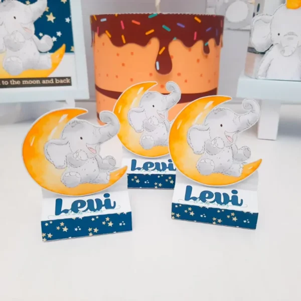 Personalizados de festa Elefantinho em arquivo digital Studio e PDF.