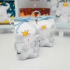 Topper de bolo tema Elefantinho em arquivo digital pronto para imprimir e cortar.
