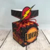 Topper de bolo tema Flash em arquivo digital pronto para imprimir e cortar.