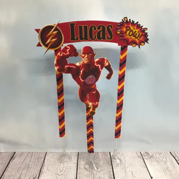 Arquivo de corte para festa infantil no tema Flash em Studio e PDF.