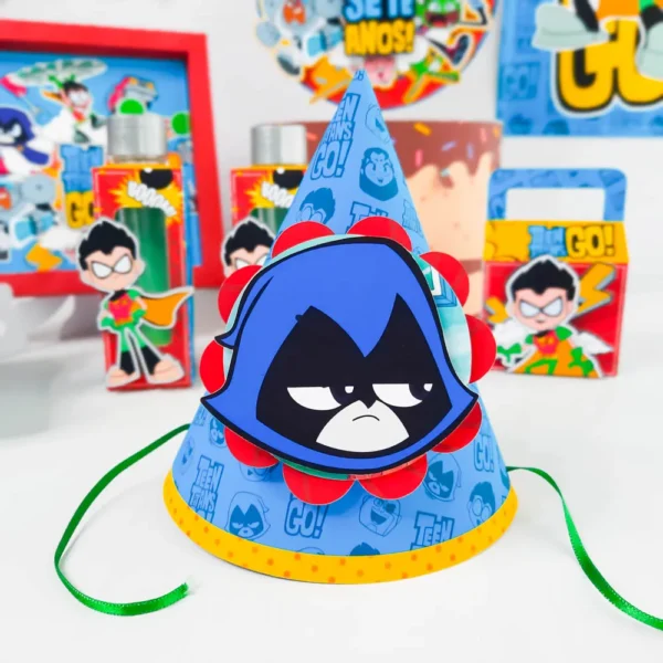Arquivo de corte digital para festa e decoração no tema Jovens Titãs em Studio e PDF.