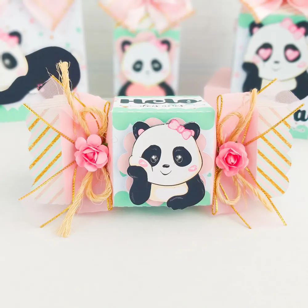 Arquivo de corte para festa infantil no tema Panda em Studio e PDF.