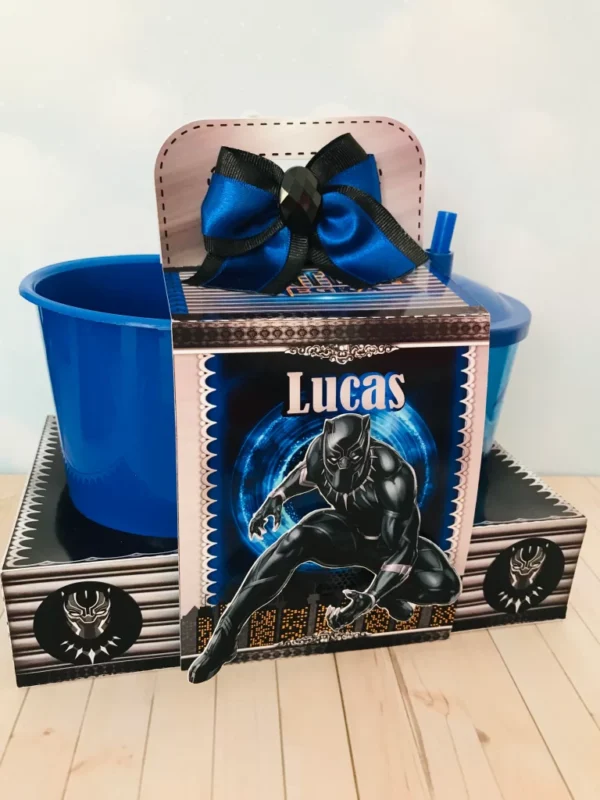 Kit de arquivos digitais para personalizados de aniversário tema Pantera Negra.