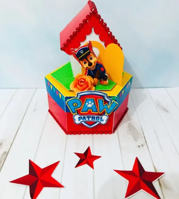 Kit de arquivos digitais para personalizados de aniversário tema Patrulha Canina com corte digital e manual.
