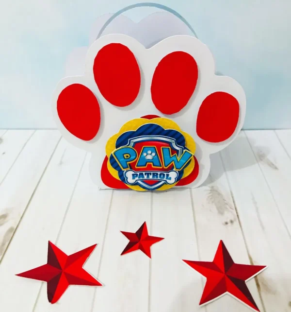 Arquivo de corte para topper de bolo tema Patrulha Canina pronto para imprimir e recortar.