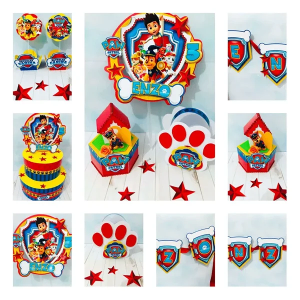 Arquivo digital de corte no tema Patrulha Canina em formatos Studio e PDF para personalizados.