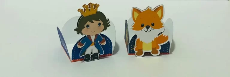 Arquivo de corte para caixas e mimos temáticos de Pequeno Príncipe nos formatos Studio e PDF, ideal para festas de luxo e eventos.