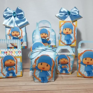 Arquivo de corte Pocoyo para topo de bolo e decoração de festa infantil Studio e PDF.