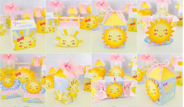Arquivo de corte para festa infantil no tema Raio de Sol em Studio e PDF.