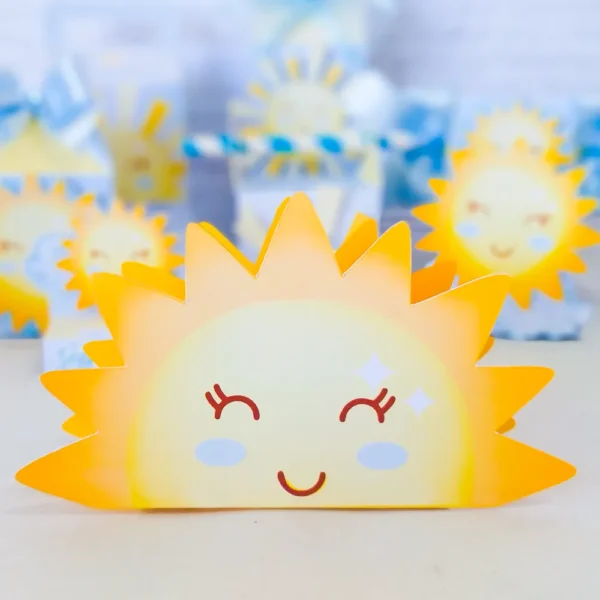 Arquivo de corte para festa infantil no tema Sunshine em Studio e PDF.